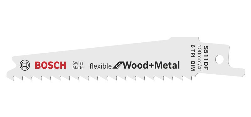 Säbelsägeblatt S 511 DF, Flexible for Wood and Metal, 2er-Pack
