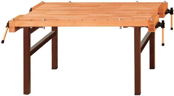 Anke Schreinerhobelbank B1500xT 1000xH850mm Plattenmaß B1500xT1000 mm4 Paar Steck-Spannbacken