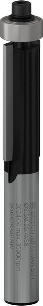PRO Laminat-Bündigfräser 8 x 9,5 x 25,4 x 68 mm
