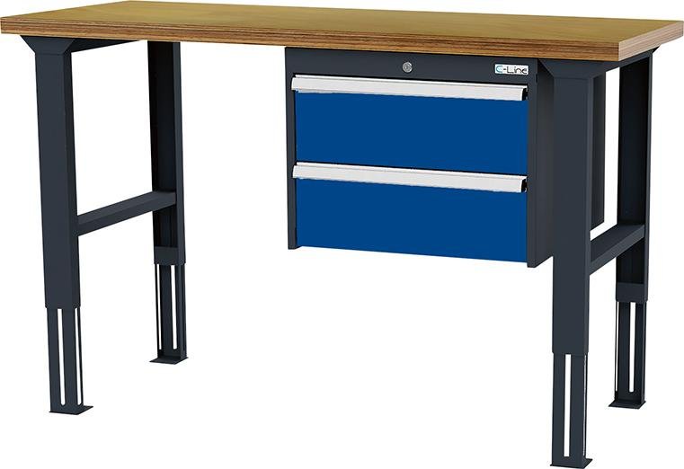 Arbeitstisch B1500mm HV 2 Schbl. 7016/5010 Forum