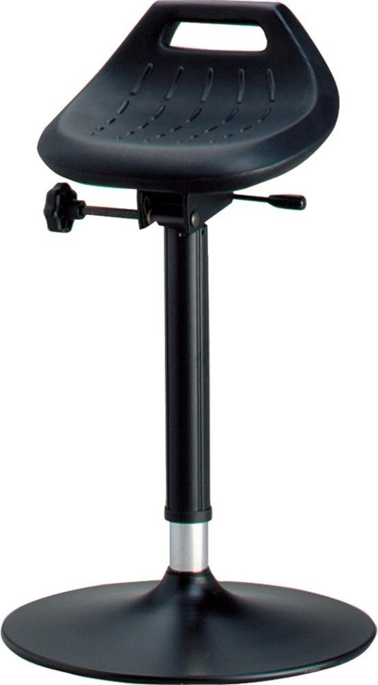Bimos Stehhilfe 9454-2000Integralschaum schwarz Sitzhöhe 650-850 mm mit Tellerfuß