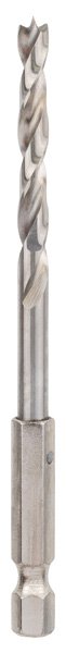 Holzspiralbohrer mit 1/4-Zoll Sechskantschaft, 5 x 52 x 99 mm