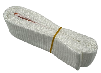 Einweg-Bandschlinge DIN 60005 1-lagig, Bandbreite 50 mm, weiß