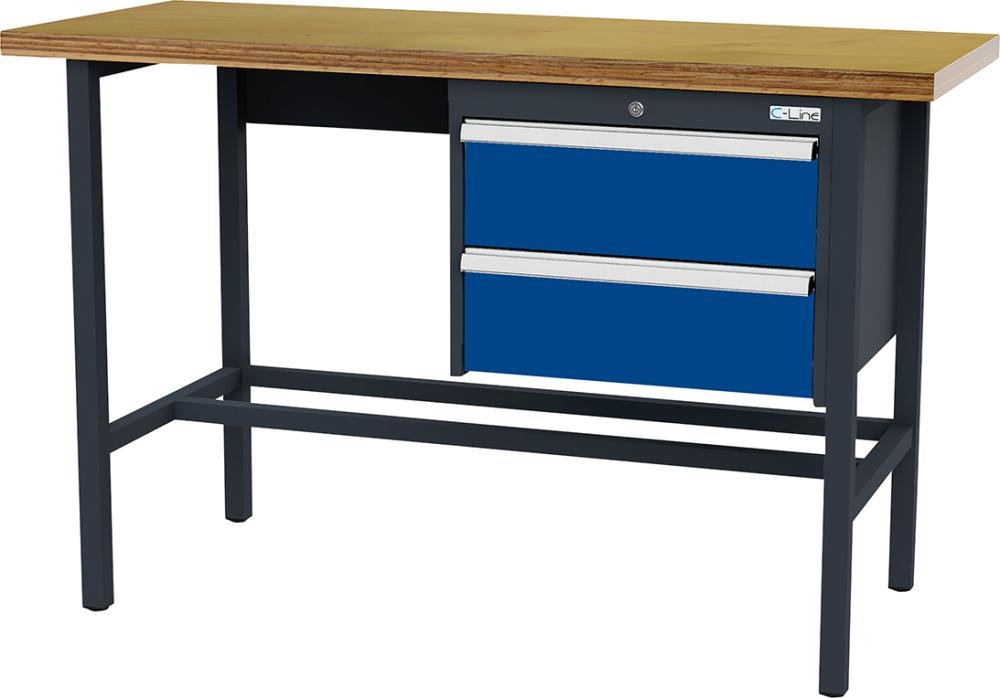 Arbeitstisch B1500mm 2 Schbl. 7016/5010 Forum