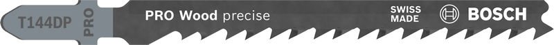 PRO Wood precise T144DP Stichsägeblatt, 100 mm, 5-tlg.