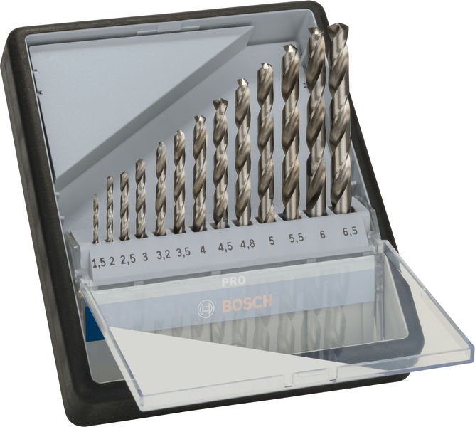 PRO Metal HSS-G Spiralbohrer Set, 13-tlg.