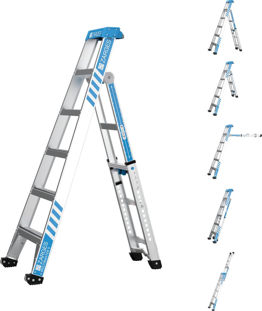 Kombileiter Multimaster 5 Leiterlänge 2,88 m Arbeitshöhe 3,70 m