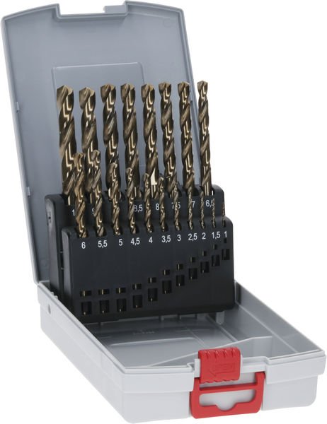 PRO Stainless Steel HSS-Co Spiralbohrer-Set, 19-tlg.