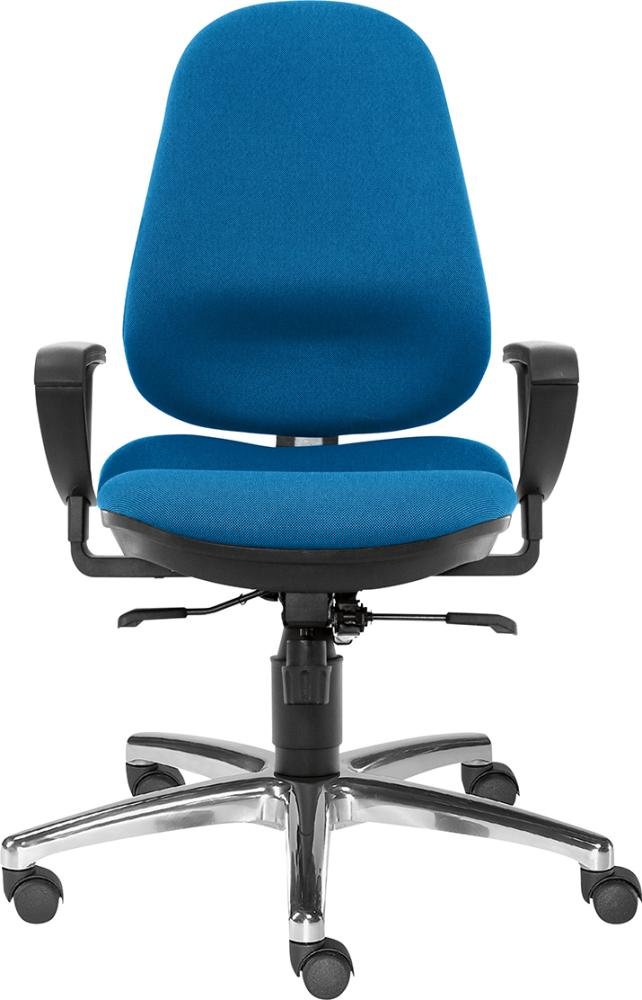 Bandscheibenstuhl Profi Ultra L blau belastbar bis 130 kg Bezug: 100 % Polyester
