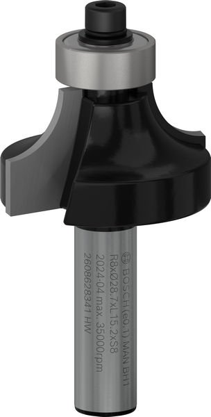 PRO Abrundfräser, 8 x 8 x 15,2 x 53 mm