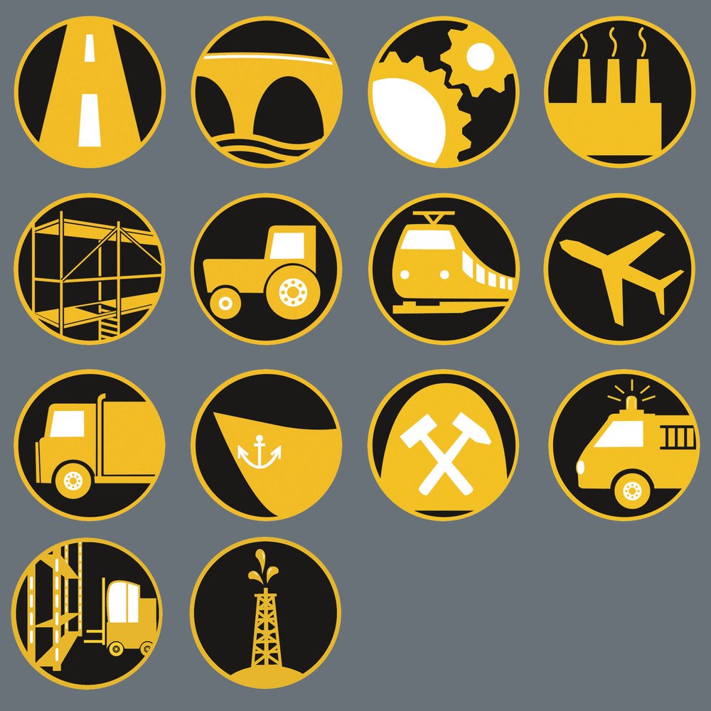 Typische Anwendungsbereiche sind: Maschinenbau, Schiffbau, Bergbau, Flugzeugbau,