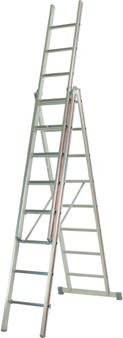 Allzweckleiter dreiteilig3x7 Sprossen HYMER