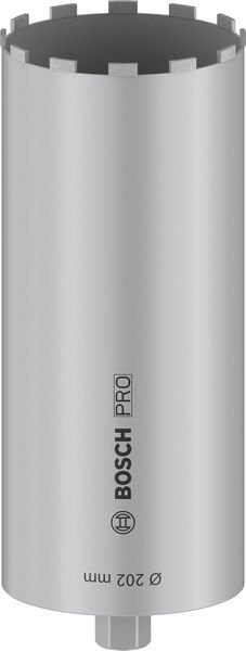 PRO Nassbohrkrone, 202 x 450 mm, G 1 1/4 Zoll UNC