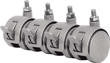 Rollensatz für Stellwand (4 Stück)