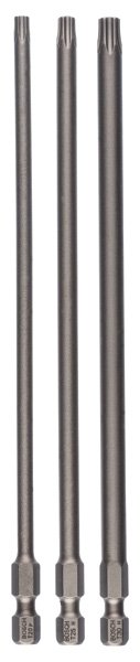 Schrauberbit-Set Extra-Hart, 3-teilig, T20, T25, T30, 152 mm