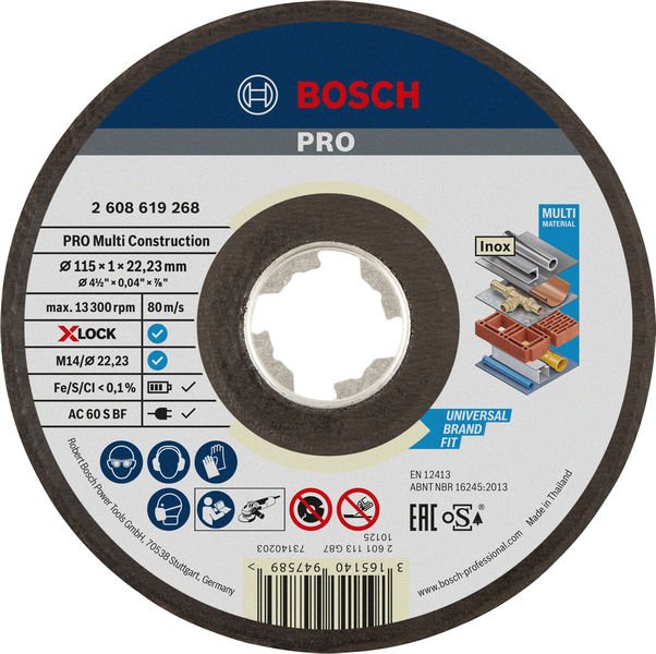 PRO Multi Material X-Lock Trennscheibe, 115 x 1 x 22,23 mm