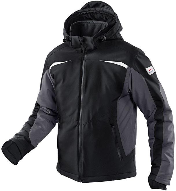 Winterjacke, Softshell, Gr. 2XL, schw./anthr.