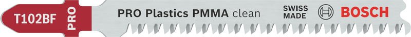 PRO Plastics PMMA clean T102BF Stichsägeblatt, 92 mm, 3-tlg.