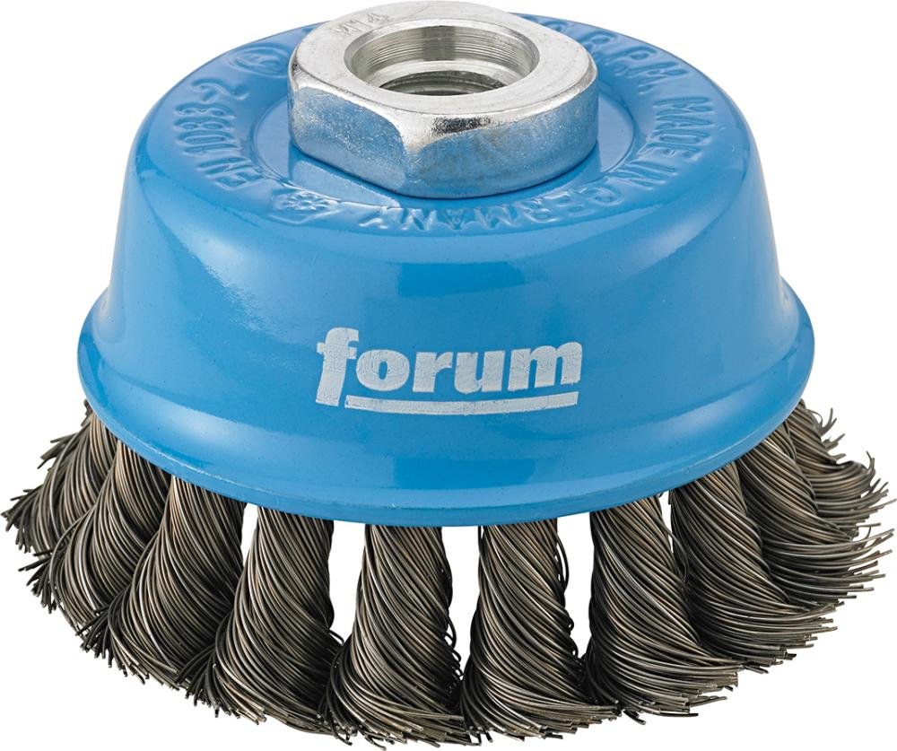 Topfbürste Stahld. M14 65x0,35mm gezopft FORUM