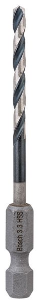 HSS Spiralbohrer mit Sechskantschaft 3,3 mm