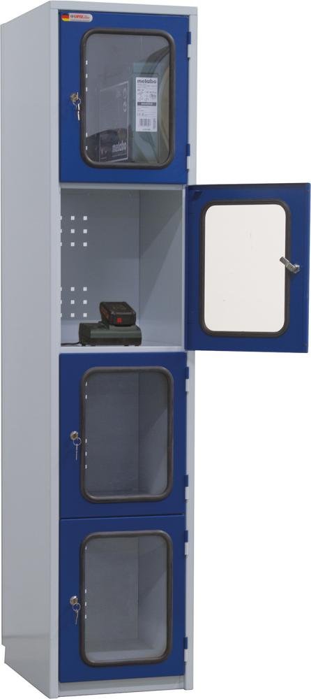 Akku-Wertfachschrank 1850x415x500/540 mm HxBxT