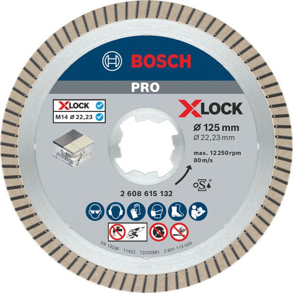 PRO Ceramic X-Lock Diamanttrennscheibe, 125 x 22,23 mm, 22,23 mm
