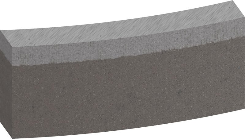 Segmente für PRO Diamantnassbohrkrone, 122 x 10 mm, 1 1/4-Zoll UNC, 10-tlg.