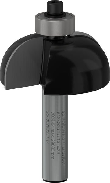 PRO Hohlkehlfräser + Zapfen, 8 x 36,7 x 58 mm