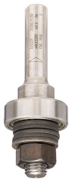 Schaft für Scheibenfräse mit Führungskugellager, 8 mm, D 22 mm, G 60,3 mm