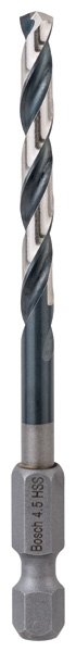 HSS Spiralbohrer mit Sechskantschaft 4,5 mm