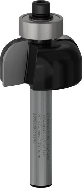 PRO Hohlkehlfräser +Zapfen, 6,35 x 25,4 x 54 mm