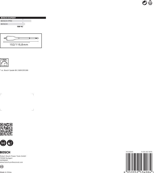 EXPERT SelfCut Speed Flachfräsbohrer-Set, 16/18/20/22/25/32 mm, 7-tlg.