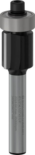 PRO Bündigfräser Hartmetall, 6,35 x 12,7 x 56 mm