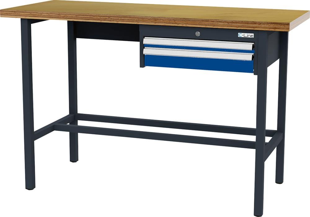 Arbeitstisch B1500mm 2 Schbl. 7016/5010 Forum