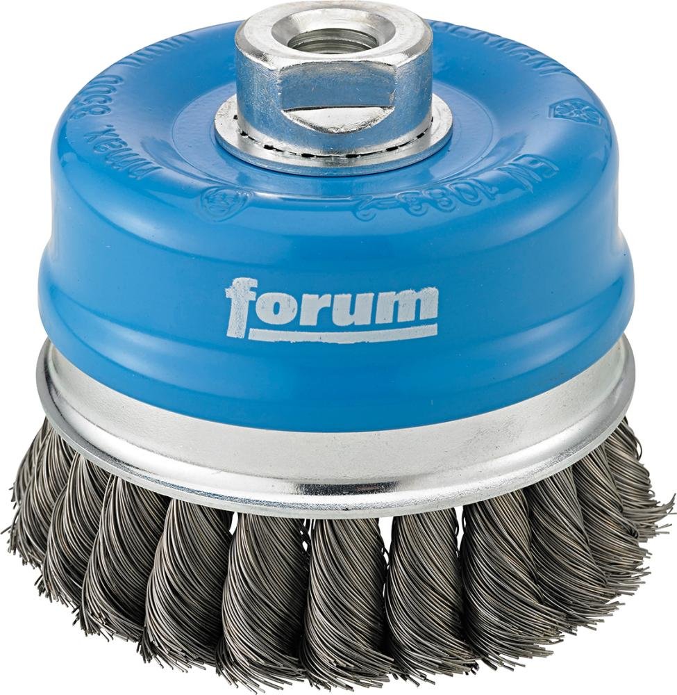 Topfbürste Stahld. M14 100x0,35mm gezopft FORUM