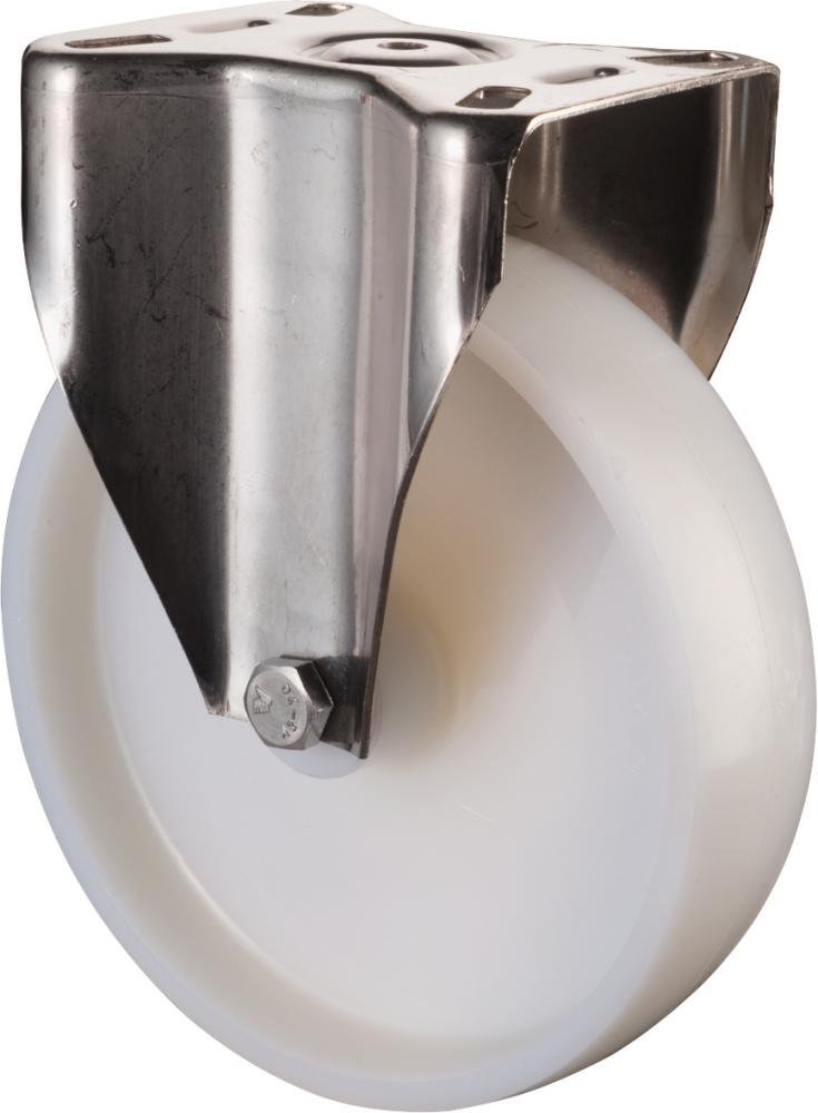 Bockkrolle 80mm H110 Platte,Kst.weiß,ER,GL H110.A90.080 BS ROLLEN