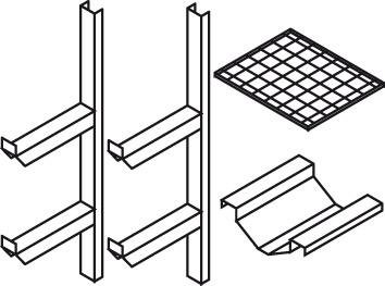 Fass-u. Gitterrostregal