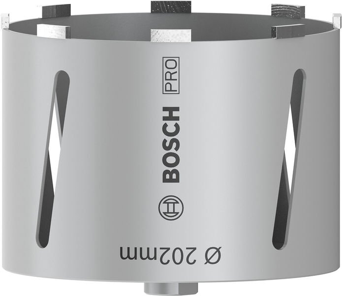 PRO Trockenbohrkrone, 202 x 150 mm, G 1/2 Zoll