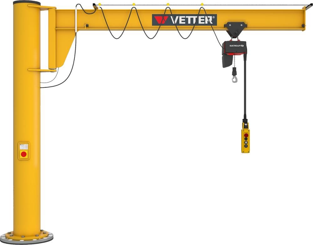 Säulen-Schwenkkran AS 125kg 3000 mm m.E-Zug Vetter Krantechnik