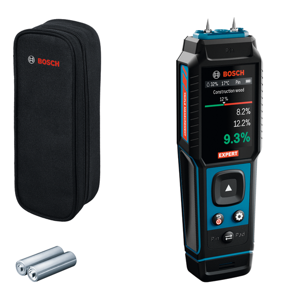 Bosch EXPERT Feuchtemessgerät EXMM3-17+pouch Moisture Meter