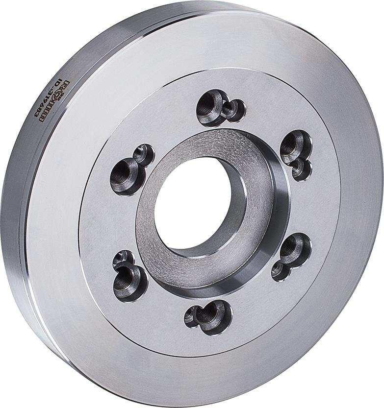 Stahlflansch DIN55029 125mm KK 4 RÖHM