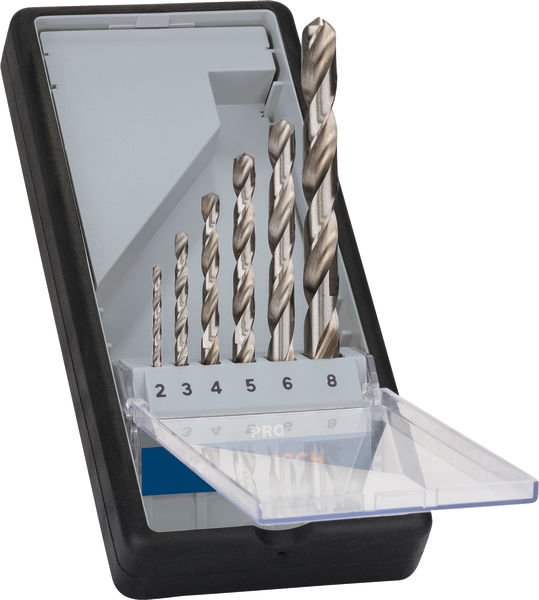 PRO Metal HSS-G Spiralbohrer Set, 6-tlg.