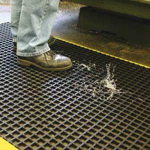 Arbeitsplatzmatte COBAmat Workstation B100xL150 cm schwarz/gelb