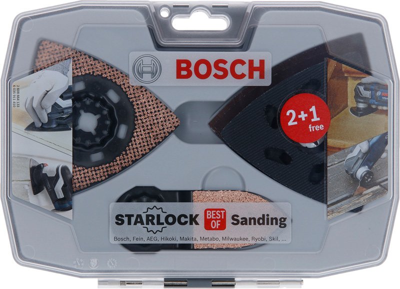 Starlock Schleifset AVZ 93 G/90 RT6/32 RT4, Wood & Paint Schleifpapier (3x)
