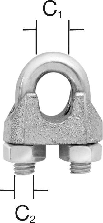 Seilklemme bis 6 mm verz. 2 St. VORMANN