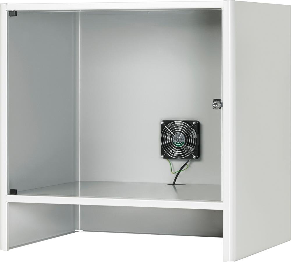 Monitorgehäuse abschließb. RAL7035/5010