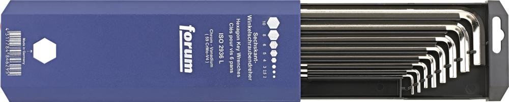 6kt-Schl.-Satz DIN911L 2-10mm 8tlg. Box FORUM