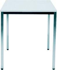 Tisch 800x800 mm chrom/lichtgrau