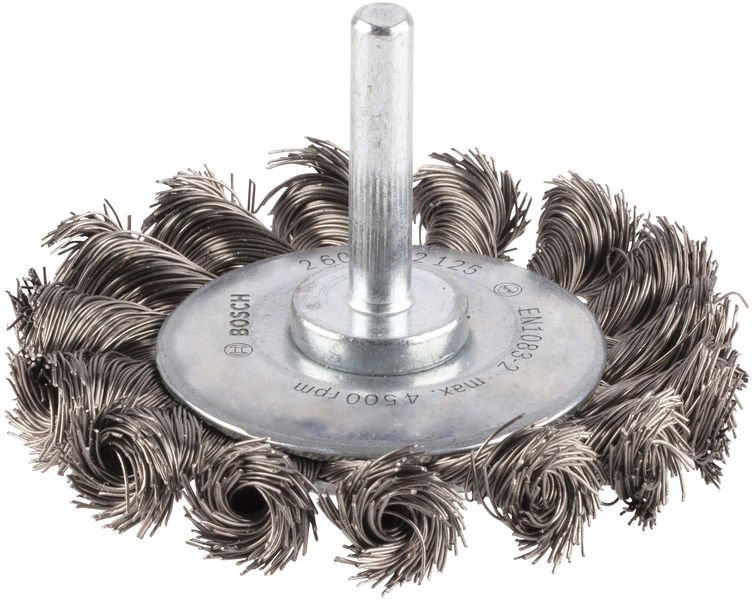 PRO Stainless Steel heavy Scheibenbürste, gerader Schaft, 70 x 0,35 mm