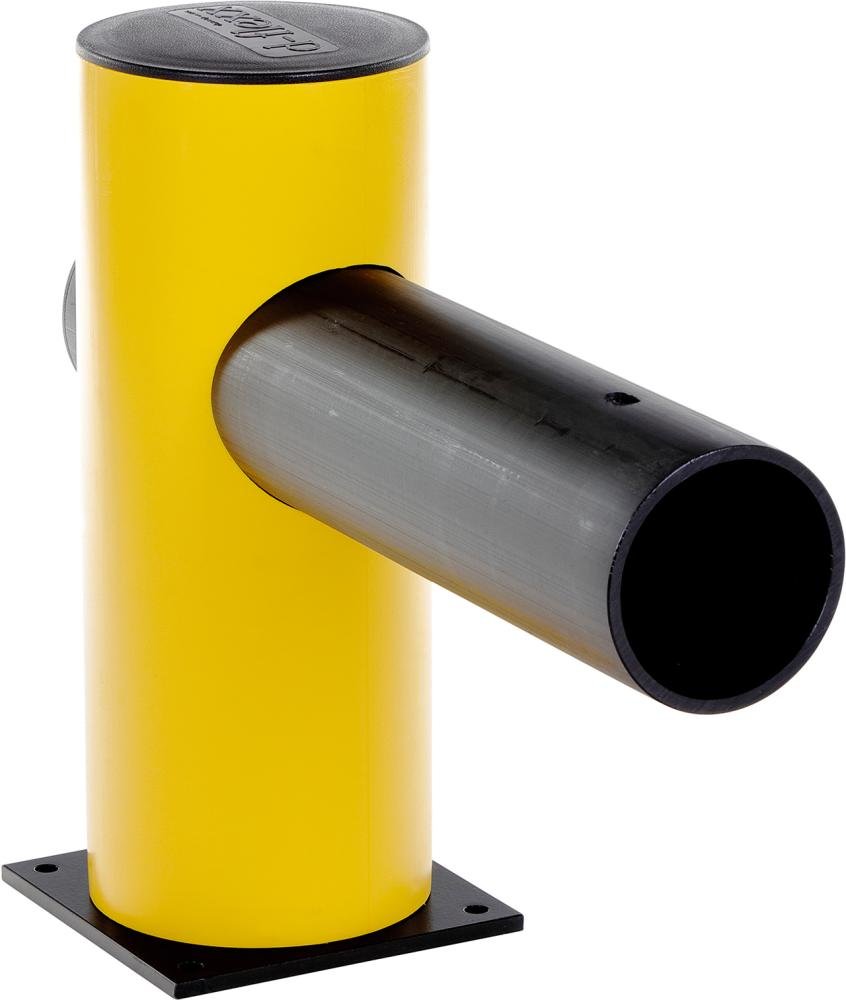 Endpfosten für Barriere Charlie H500xB619xD200 mm schwarz/gelb